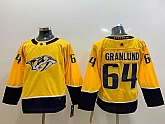 Youth Nashville Predators 64 Granlund Yellow Adidas Jersey,baseball caps,new era cap wholesale,wholesale hats